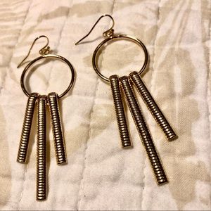 Faux gold earrings